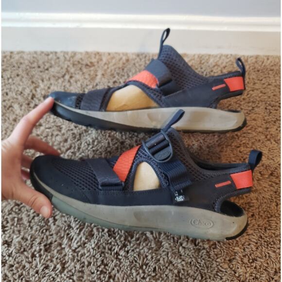 chaco Odyssey All Terrain Sport Sandal Navy mens outdoor hiking shoe slip on 10 main image 7